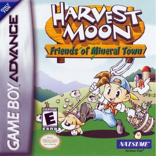 ราคาและรีวิวตลับ GBA Harvest moon ภาคผู้ชาย เกมส์ปลูกผักผู้ชายภาษาอังกฤษ