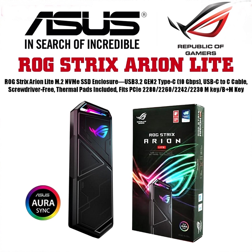 Ssd Asus Rog Strix Arion M2 Arion Ssd Asus Rog Strix Arion Lite M2