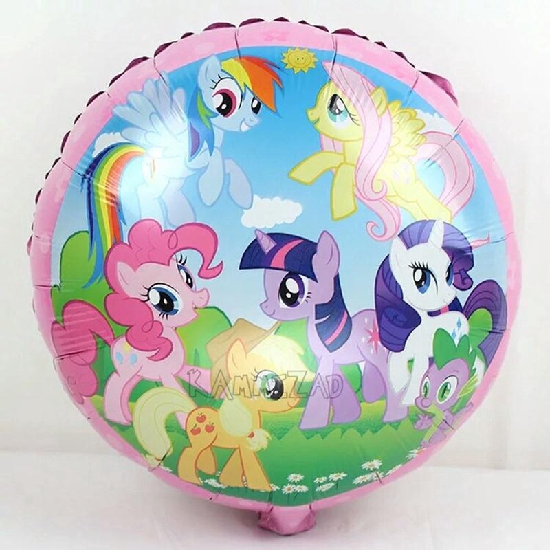 1pcs  My litter pony balloon 18 inch pink pony single gift for birthday party