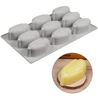 แม่พิมพ์ ซิลิโคน ข้าวโพด 9 ช่อง (สีแรนดอม) Corn silicone moulds