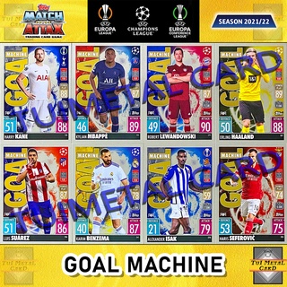 ภาพหน้าปกสินค้าMATCH ATTAX 2021/22 UEFA CHAMPIONS LEAGUE: GOAL MACHINE การ์ดสะสมฟุตบอล Football Trading Card ที่เกี่ยวข้อง