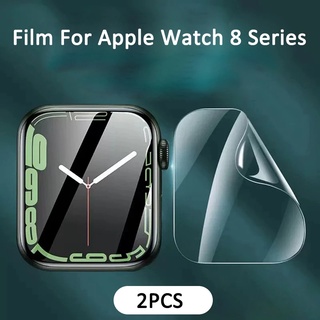 ฟิล์มกันรอยหน้าจอ แบบนิ่ม สําหรับ Apple Watch 9 8 7 6 5 4 3 2 1 Series 45 มม. 41 มม. 49 มม. 40 มม. iWatch 8 7 Watch ultra 2 Series