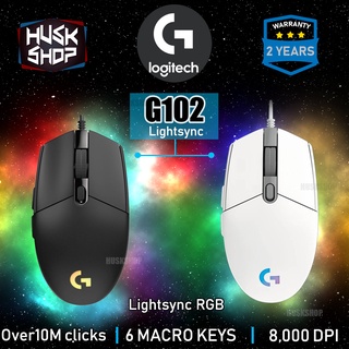 ภาพขนาดย่อของภาพหน้าปกสินค้า(ของแท้) เมาส์เกมมิ่ง LOGITECH G102 Lightsync PRODIGY Gaming Mouse ประกันศูนย์ 2ปี จากร้าน huskshop บน Shopee