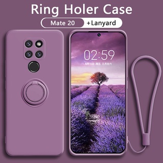 เคสโทรศัพท์มือถือซิลิโคน ป้องกันกระแทก พร้อมแหวนขาตั้ง หรูหรา สําหรับ Huawei Mate 20 Pro 5G X