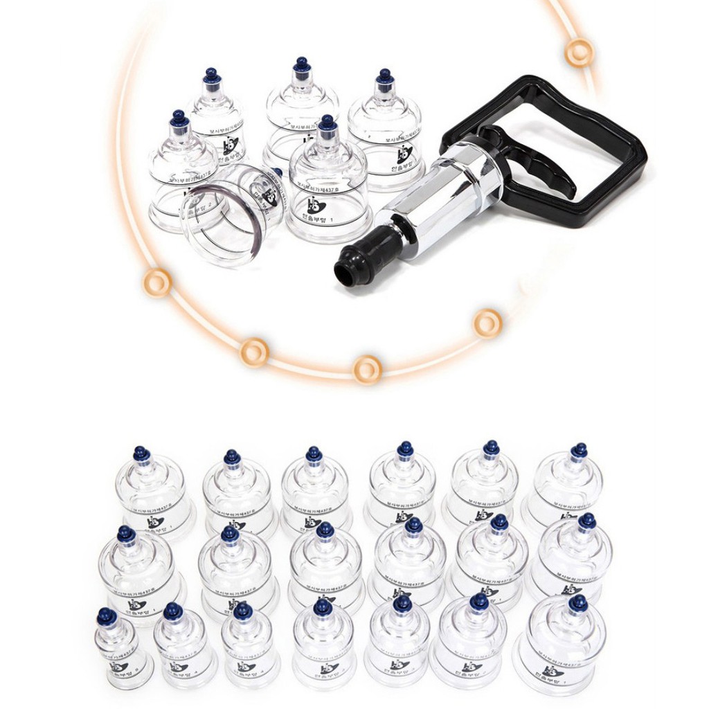 Hansol Buhang Medical Massage Device Professional Cupping 19 ถ้วยชุด ...