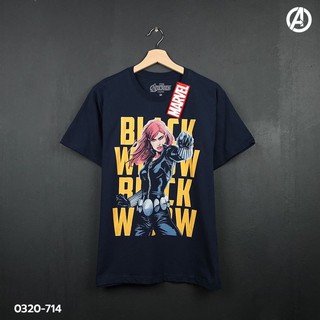 เสื้อยืดทุกวันdailyเสื้อยืด Black Widow marvel ลิขสิทธิ์แท้ (714)Sto5XL