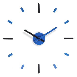 นาฬิกา On-Time V2M สีดำฟ้า 56 cm. นาฬิกาไม่เจาะผนัง ไม่มีเข็มวินาที นาฬิกาติดผนัง นาฬิกาแขวนผนัง
