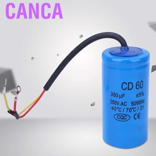 Canca CD60 350uf 250V AC ตัวเก็บประจุมอเตอร์สตาร์ท 350MFD