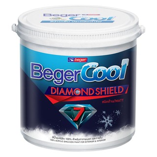 สีน้ำทาภายนอก BEGER CoolDiamond7 BASE C เนียน 3.5 ลิตร ตัวเลือกสีทาบ้านที่ช่วยลดความร้อน Beger Cool Diamond Shield 7 สะท