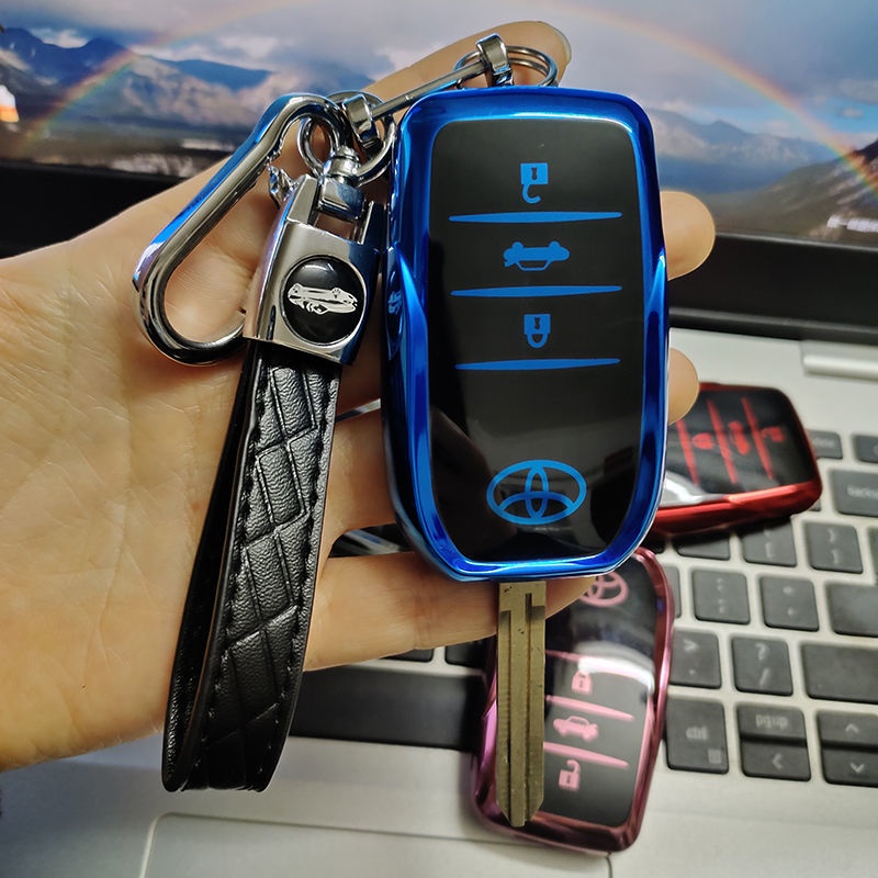 เคสกุญแจรถยนต์-toyota-กุญแจพับ-key-cover-ปลอกกุญแจ-กุญแจรถป้องกัน-รุ่นกุญแจพับ-การออกแบบแฟชั่น