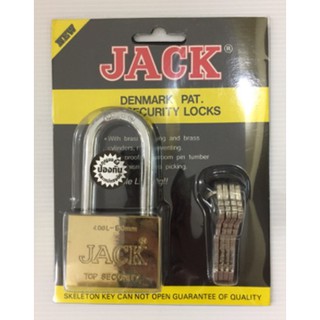 กุญแจแจ็ค JACK 50 มิล คอยาว #408L-50 mm ระบบลูกปืน + ลูกกุญแจ 4 ดอก จำนวน 1ชุด