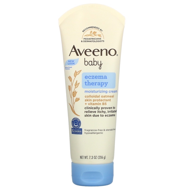 พร้อมส่งที่ไทย-โลชั่นสำหรับเด็ก-aveeno-baby-eczema-therapy-206g-ของแท้-นำเข้า-usa