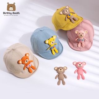 หมวกแก๊ปเด็ก 3D หมวกเด็กกันแดด ลายหมี 1-3ปี [พร้อมส่ง] ใส่สบาย งานพรีเมี่ยม