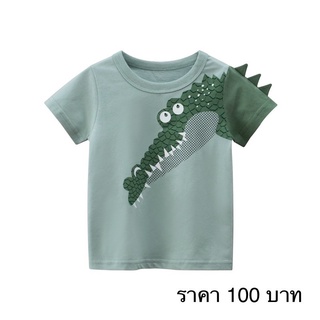 9707 27kids เสื้อยืดเด็ก 3D จระเข้