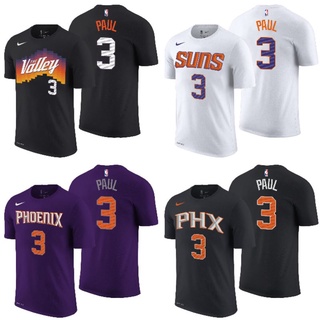 เสื้อยืดพิมพ์ลายแฟชั่นเสื้อยืด พิมพ์ลาย Gametime Phoenix Suns 3 Chris Paul สําหรับผู้ชาย