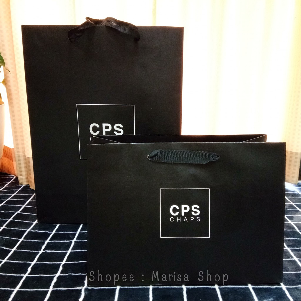 ภาพหน้าปกสินค้าแท้  ถุงกระดาษ ถุงผ้า Cps Chaps / ถุงกระดาษแชมป์ / ถุงแบรนด์ / ถุงแบรนด์เนม / ถุงแบรนด์ มีให้เลือก 2 ขนาด