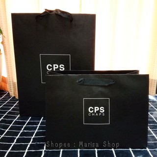 สินค้า แท้ !! ถุงกระดาษ ถุงผ้า Cps Chaps / ถุงกระดาษแชมป์ / ถุงแบรนด์ / ถุงแบรนด์เนม  / ถุงแบรนด์ มีให้เลือก 2 ขนาด