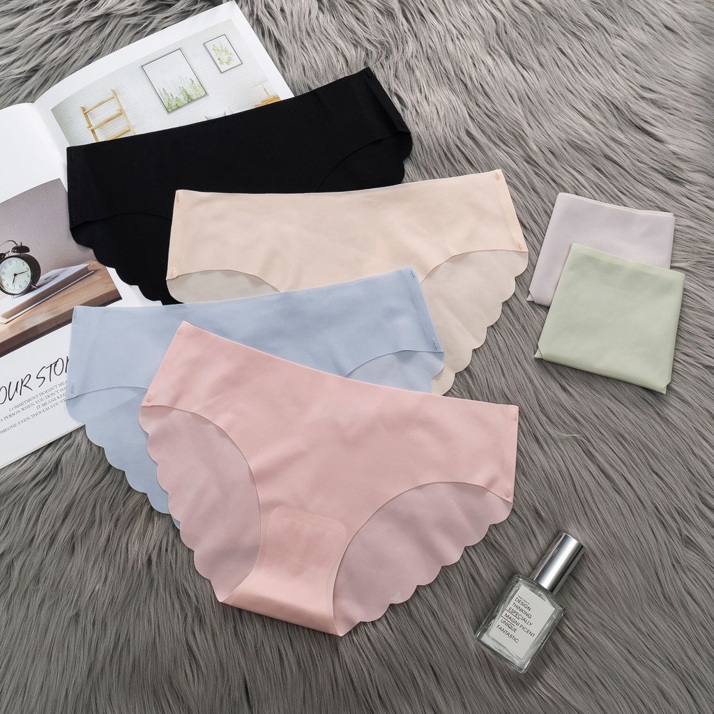 กางเกงในไร้ขอบ-พร้อมส่ง-ส่งของ1-2-วัน-มีสต๊อกผ้าลื่นใส่สบาย-seamless-underwear-108