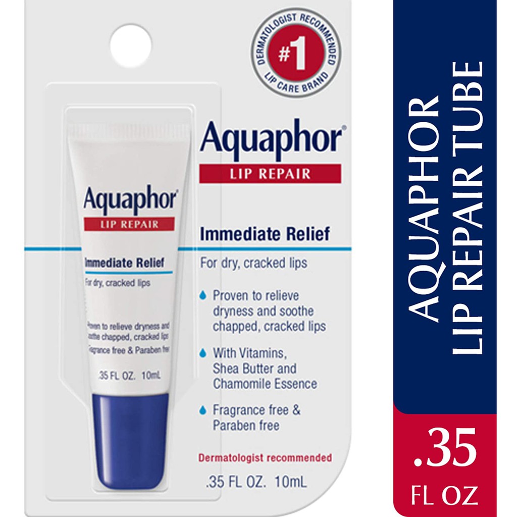 usa-ลิปบาล์ม-ฟื้นฟูริมฝีปากให้มีสุขภาพดี-ลิปสติก-ลิปมัน-aquaphor-lip-repair-ointment-long-lasting-moisture