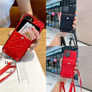 เคสโทรศัพท์มือถือหนัง พร้อมช่องใส่บัตร และสายคล้อง สําหรับ OPPO A17 A55 A54 A16 A15 A15s A3s A5s A7 A11k A12 A12e A1k A5 A9 2020 A53 A52