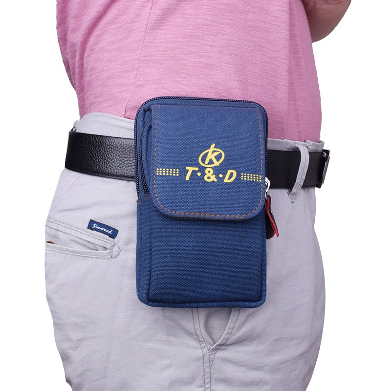 fin-1-กระเป๋าร้อยเข็มขัด-กระเป๋าคาดเอว-2068-สีกาแฟ-waist-belt-bag-wallet
