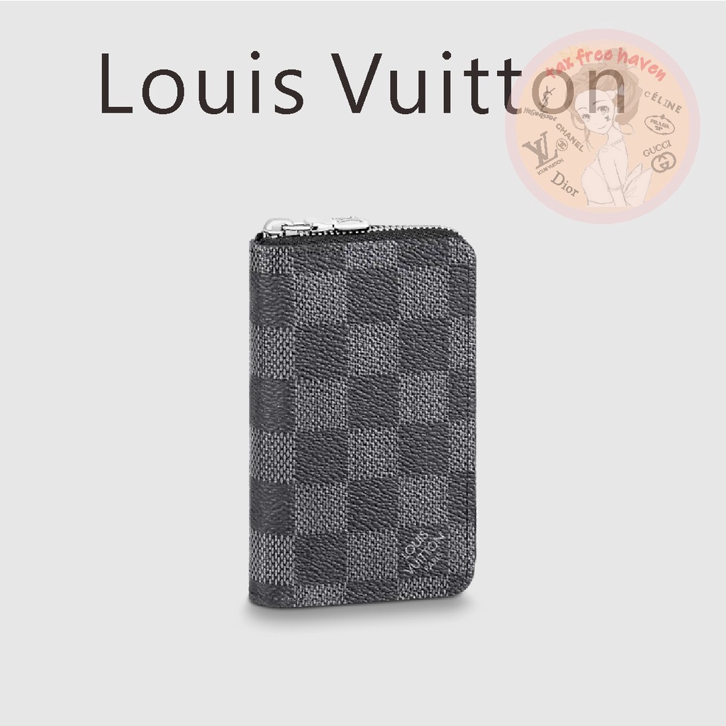 ราคาต่ำสุดของ-shopee-ของแท้-100-louis-vuitton-ยี่ห้อใหม่-zippy-กระเป๋าเงินเหรียญแนวตั้งซิป