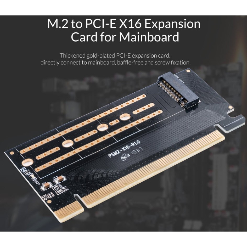 ภาพสินค้าORICO (PSM2-X16) PCI-E Expansion Post Card M.2 NVME to PCI-E 3.0 X16 Expansioncard M.2 M-key จากร้าน toara บน Shopee ภาพที่ 3