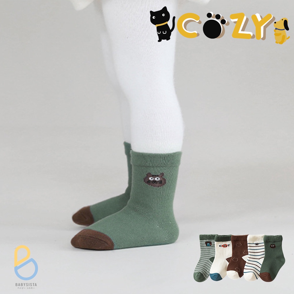 ถุงเท้าเด็ก-babysista-รุ่น-cozy-พร้อมส่ง-มีราคาขายส่ง