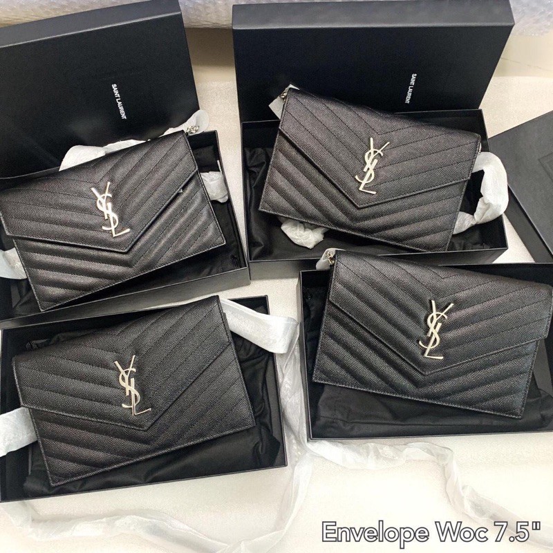 ของแท้-100-ราคาถูก-new-ysl-woc-7-5-ดำเงิน-2021