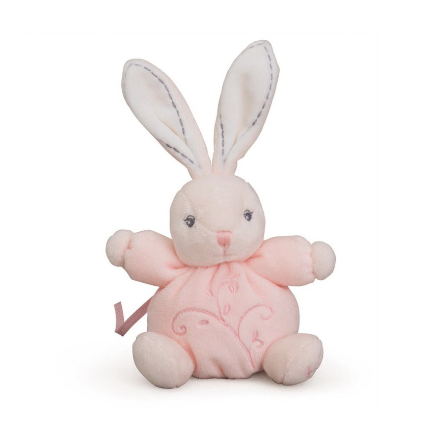 kaloo-ตุ๊กตากระต่ายพร้อมถุงผ้าสีชมพู-perle-mini-chubby-rabbit