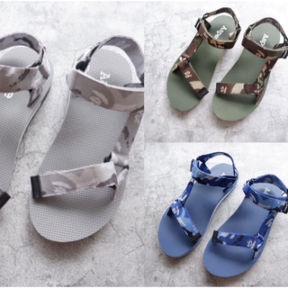 aape camo sandals navy green grey