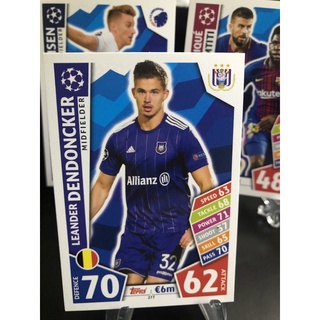 Topps Champions League Match Attax 2018 Anderlecht Cards