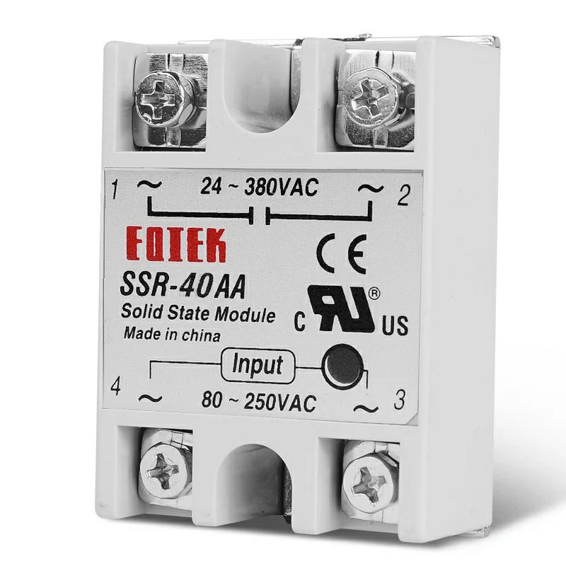 SSR Solid State Relay Module ACAC 25A 40A 75A 100A แรงดันไฟฟ้า80250V