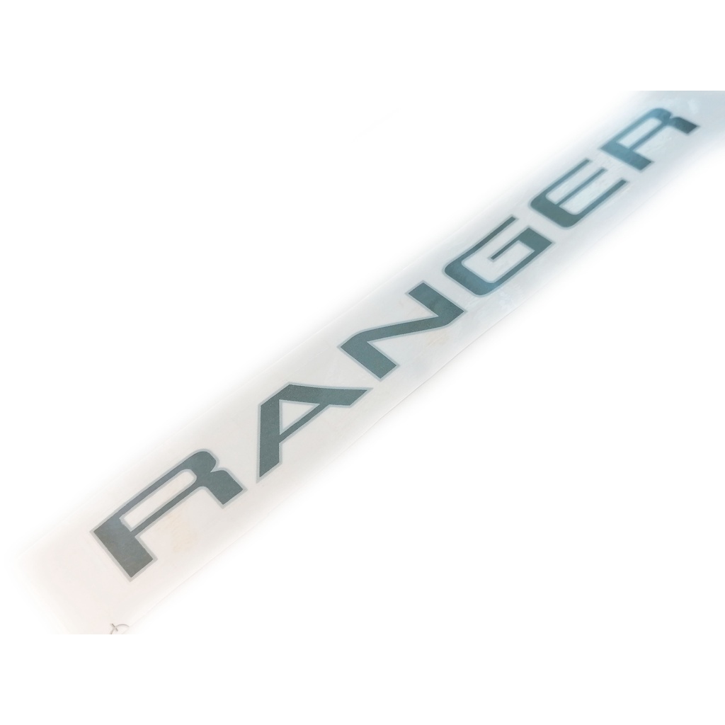 สติ๊กเกอร์-ranger-ฝากระบะท้าย-ข้างขวา-ตัวเล็ก-สีเทาบอลขอบบอล-ติด-ford-ranger-2015-มีบริการเก็บเงินปลายทาง