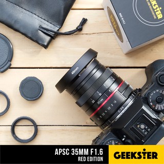 ภาพขนาดย่อของสินค้าเลนส์ละลาย หน้าชัดหลังเบลอ ชุดใหญ่ / ชุดเล็ก APSC 35 mm f1.6 ( 35mm 1.6 )