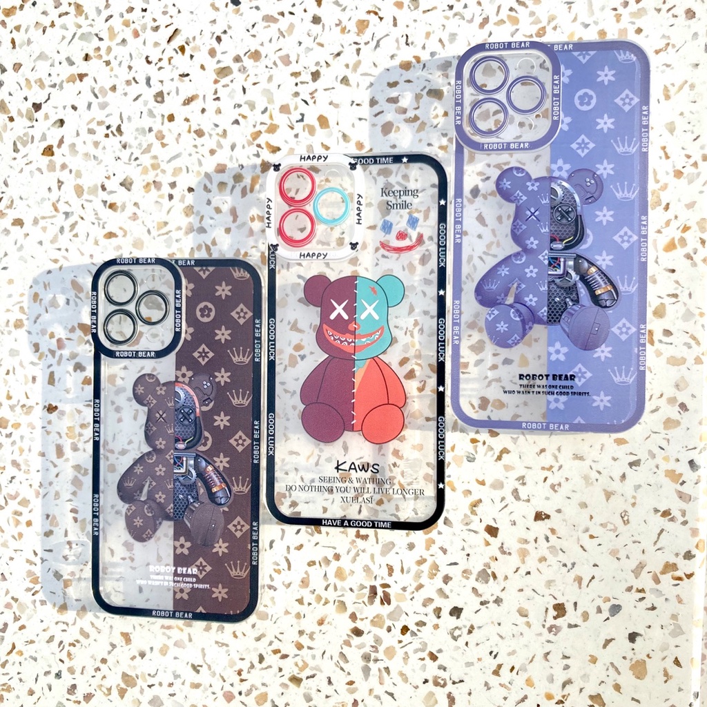 เคสมือถือ-ไอโฟน-ขอบนิ่มลายหมี-พร้อมส่งในไทย