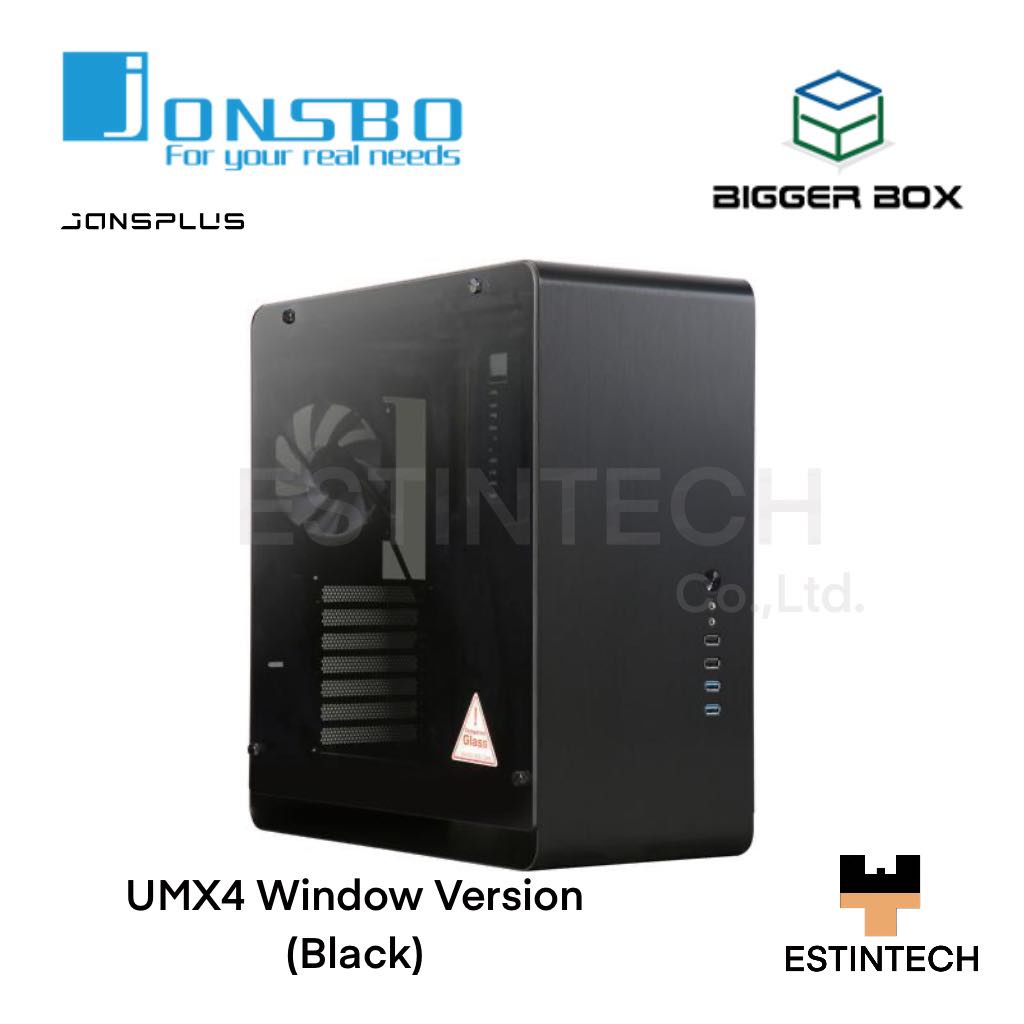 Case PC Jonsbo UMX4 Medio Torre ATX Con Pannello In Vetro - Argento - Chassis Per Computer Gaming