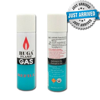 แก๊สกระป๋อง BUGA FLAME GAS แก๊สเติมไฟแช็ค บูก้า แก๊สไฟแช็ค ขนาด 50 กรัม สำหรับ ไฟแช็คแก๊ส