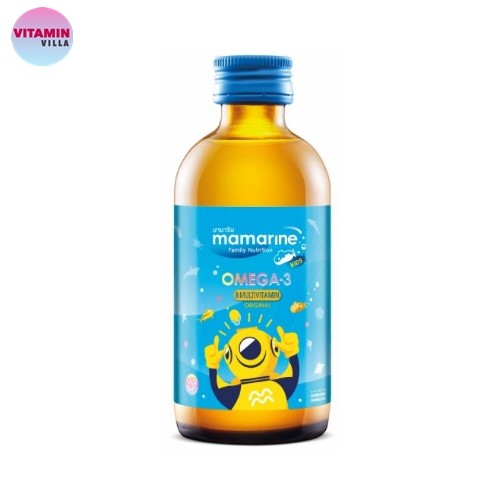 ภาพหน้าปกสินค้าMamarine Kids Omega-3 & Multivitamin กล่องสีฟ้า มามารีน โอเมก้า 3 ผสม แอลไลซีนและมัลติวิตามิน กล่องสีฟ้า จากร้าน vitaminvilla บน Shopee