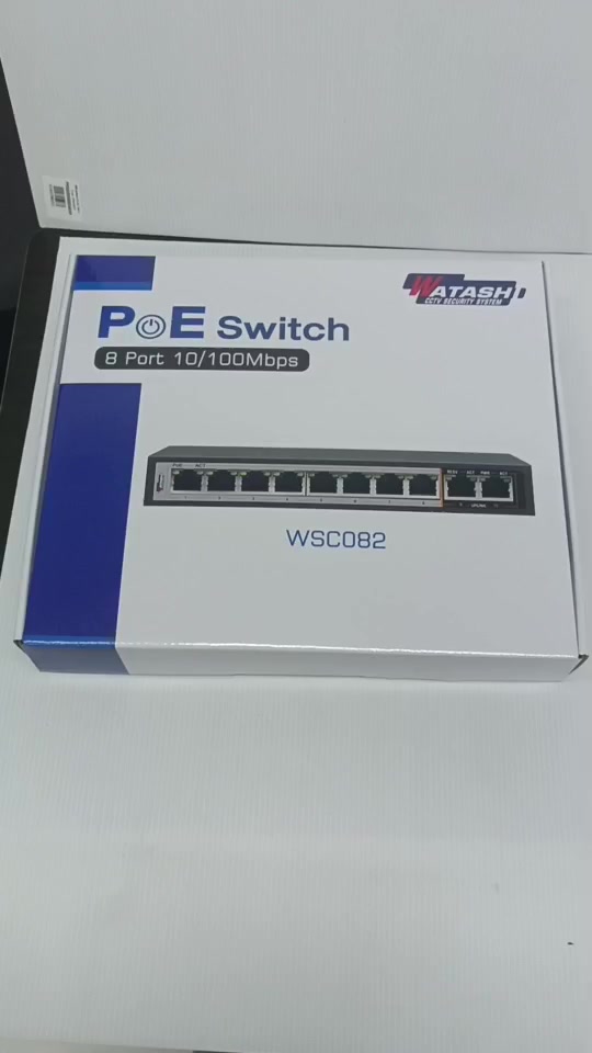 watashi-switch-hub-poe-8-port-uplink-2-port-รุ่น-wsc082-สวิตช์ฮับ-สำหรับงานกล้องวงจรปิด-cctv-ระบบ-wi-fi