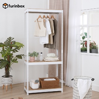 ภาพหน้าปกสินค้าFurinbox โครงตู้เสื้อผ้า 1 ราวแขวน รุ่น SMART SHELF - มี 2 สีให้เลือก ที่เกี่ยวข้อง