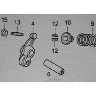 14461-KVB-900 แกนกระเดื่องวาวล์ (ไอดี/ไอเสีย) Honda แท้ศูนย์