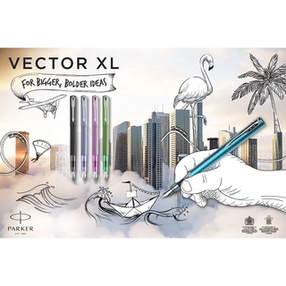 ภาพหน้าปกสินค้าParker Vector XL ปากกาหมึกซึมเว็คเตอร์ เอ็กซ์แอล มีให้เลือกถึง 5 สี ซึ่งคุณอาจชอบราคาและรีวิวของสินค้านี้