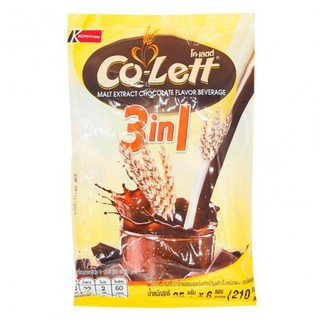 Co-Lett Malt Extract Chocolate Flavor Beverage โค-เลตต์ เครื่องดื่มรสช็อกโกแลตมอลต์สกัดปรุงสำเร็จชนิดผง 210 กรัม