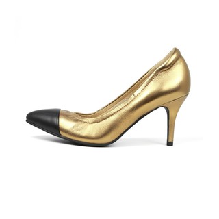 ภาพหน้าปกสินค้ารองเท้าหนังแกะ ICONIQ รุ่น Evie Bi-Colors 3\" in Gold Moondust with Black ซึ่งคุณอาจชอบสินค้านี้