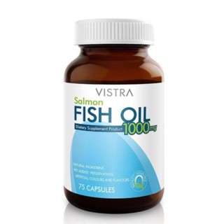 น้ำมันปลา Vistra Salmon Fish Oil 1000 MG 75 เม็ด