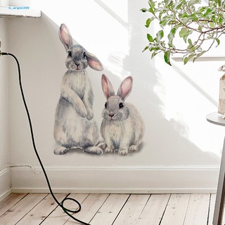 [NE] Lovely Rabbit Animal Wall Sticker Kids Room Decal Mural Kindergarten Decoration