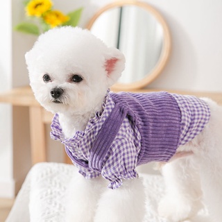 ภาพขนาดย่อของภาพหน้าปกสินค้าชุดสัตว์เลี้ยงสุดน่ารักสีม่วง Purple Two-Piece Cloth ชุดแมว ชุดหมา ชุดสัตว์เลีั้ยง ชุดสุนัข ชุดแมวน่ารัก จากร้าน minihabits บน Shopee