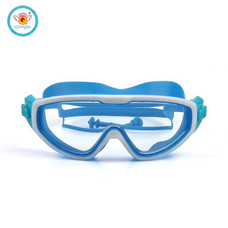 ภาพหน้าปกสินค้าIQ Angel แว่นตาว่ายน้ำเด็ก แฟชั่น กันน้ำ ป้องกันหมอก HD โปร่งใส แว่นตาว่ายน้ำกรอบใหญ่ สำหรับเด็กหญิงและเด็กชาย