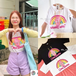 เสื้อยืด Oversize [Carebears Rainbow🌈]อก 42-44”